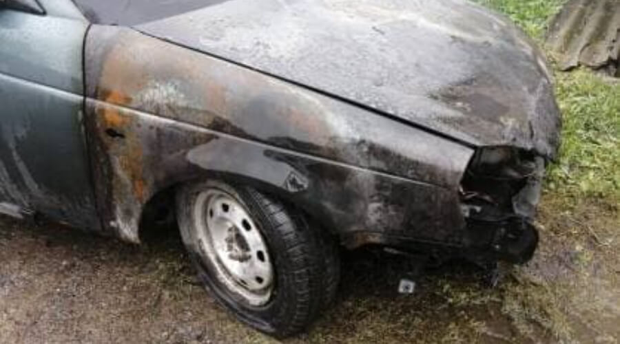 В Алтайском крае сожгли автомобиль начальника полиции