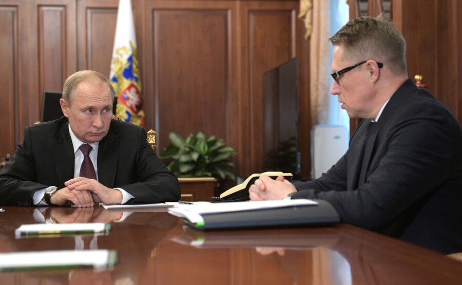 Михаил Мурашко и Владимир Путин