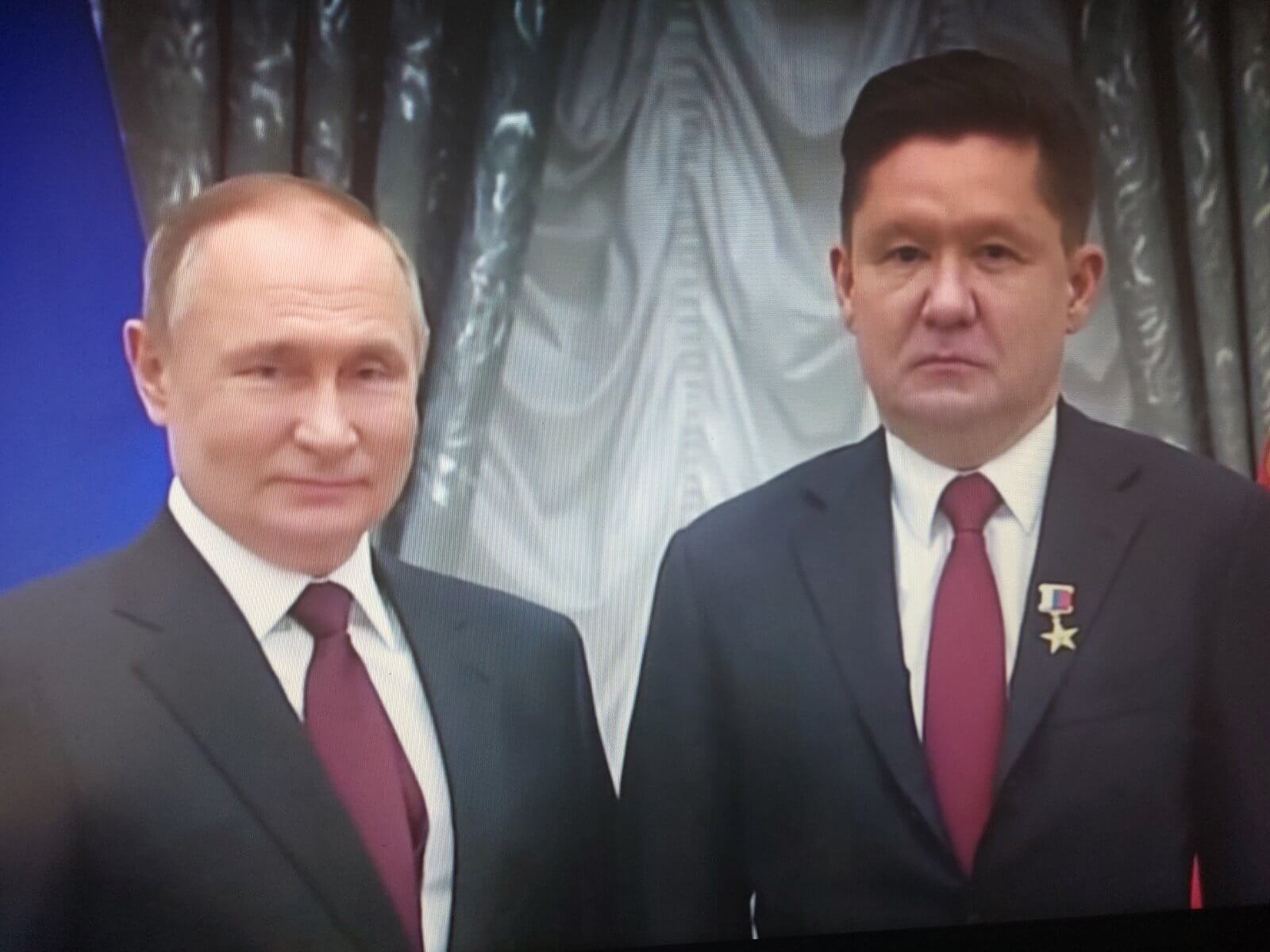 Алексей Миллер и Владимир Путин