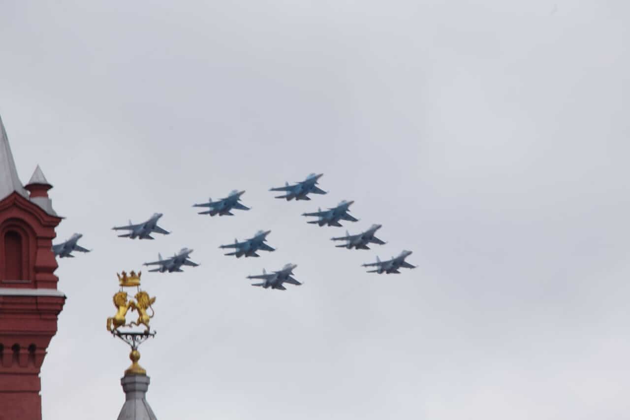 Воздушная часть парада Победы в Москве