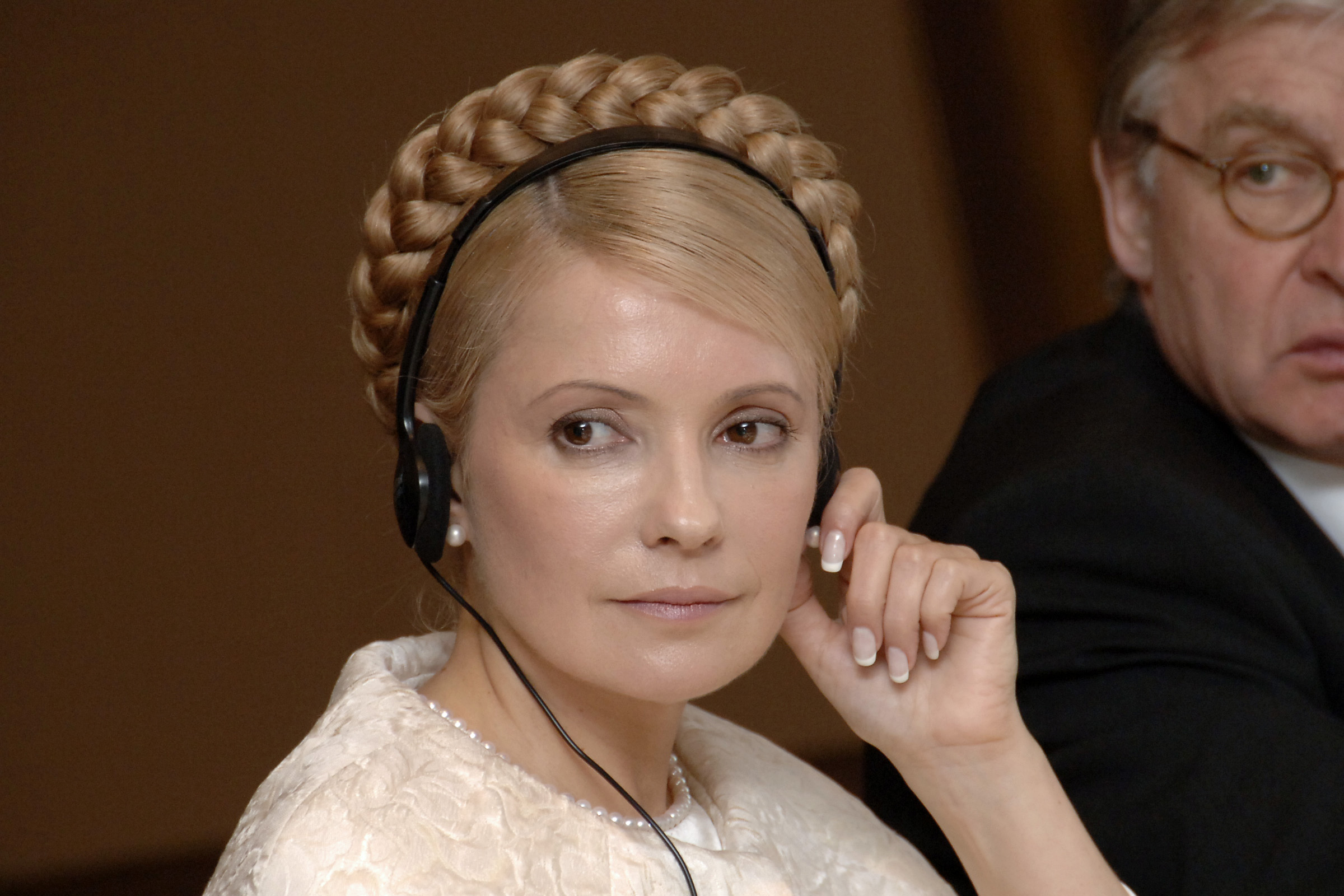 Юлия Тимошенко на саммите в Лиссабоне в 2007 году