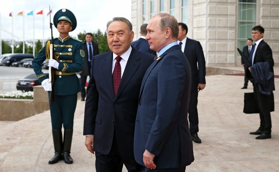 Нурсултан Назарбаев и Владимир Путин