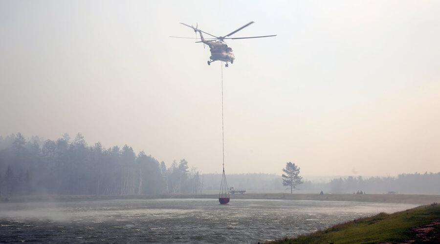 Площадь лесных пожаров в Якутии сравнима с размерами Грузии