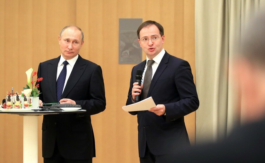Владимир Путин и Владимир Мединский