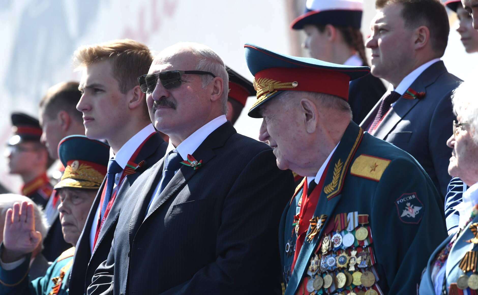Александр Лукашенко с сыном Николаем