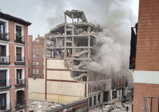 Последствия взрыва в Мадриде