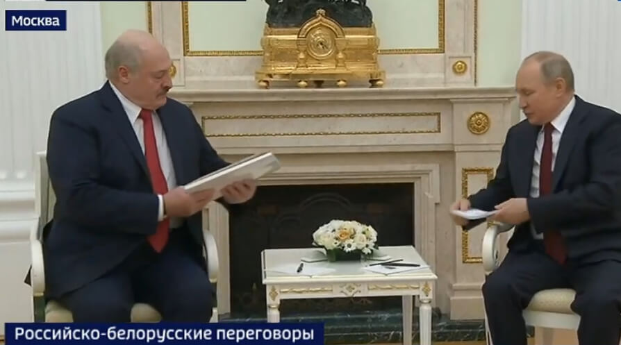«Помедленнее, я записываю»: Лукашенко собрался «ничего не упустить» на встрече с Путиным