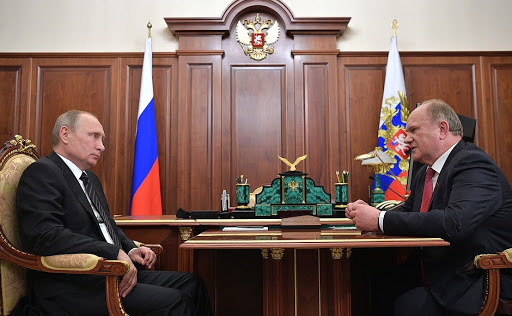 Владимир Путин и Геннадий Зюганов