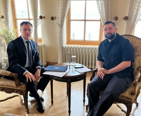 Давид Арахамия и Владимир Мединский Давид Арахамия и Владимир Мединский